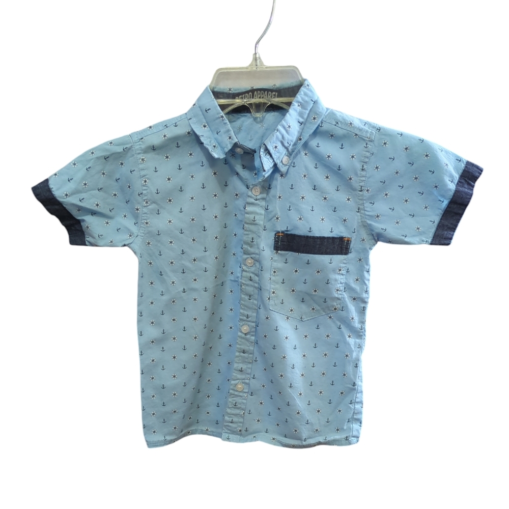 Retro Apparel size 4 color blue with design for kids